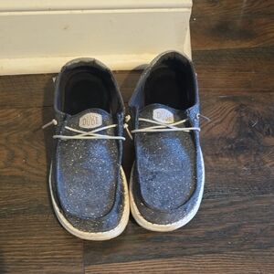 Hey Dude Womens Shoes Size 11 - Sparkly Silver